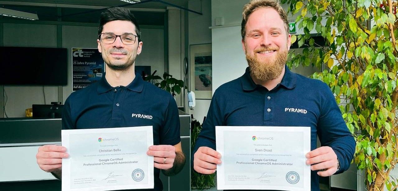 Automatische ChromeOS Flex-Updates gewährleisten kontinuierlichen Betrieb ohne geplante Stillstandzeiten Pyramid Computer startet zertifizierten ChromeOS Flex-Service für sichere (Foto: Pyramid Computer GmbH)